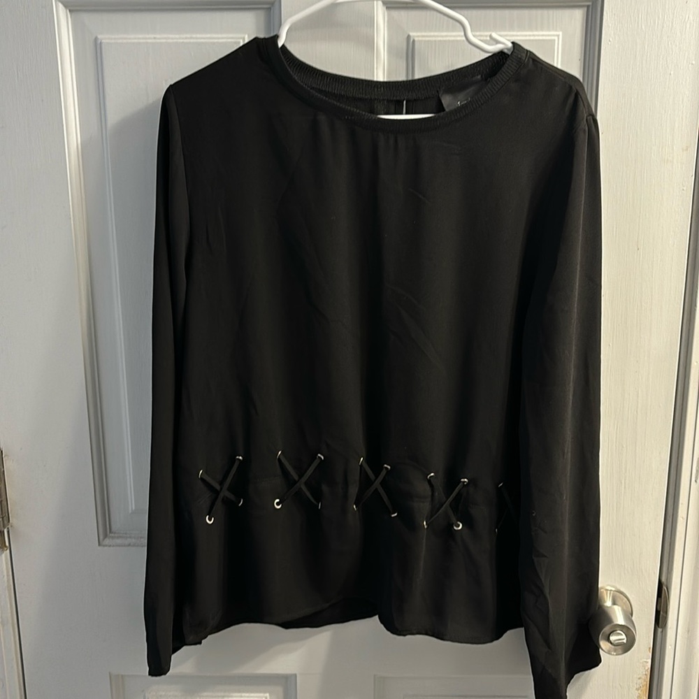 Lumiere Black Blouse NWT